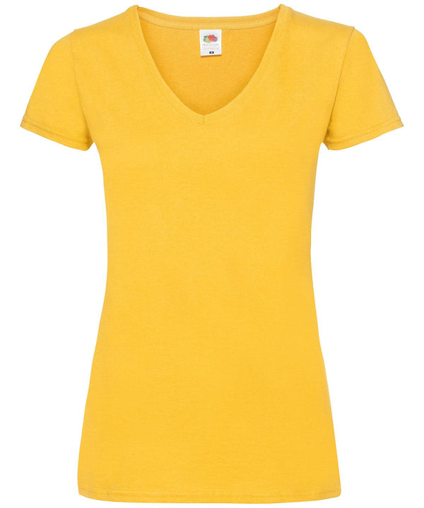 Sunflower - Women's valueweight v-neck T T-Shirts Fruit of the Loom Must Haves, T-Shirts & Vests Schoolwear Centres