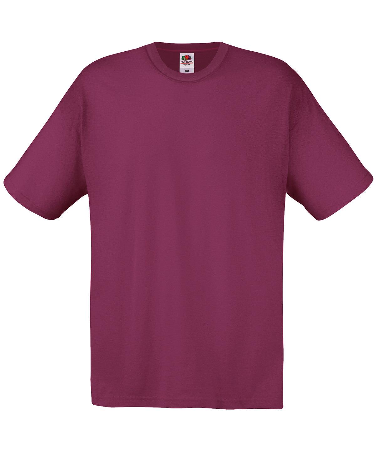 Brick Red - Original T T-Shirts Fruit of the Loom 2022 Spring Edit, Must Haves, Plus Sizes, Price Lock, Raladeal - High Stock, T-Shirts & Vests Schoolwear Centres