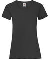 Black - Women's valueweight T T-Shirts Fruit of the Loom Must Haves, T-Shirts & Vests Schoolwear Centres