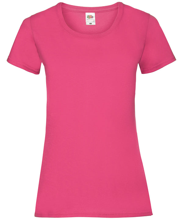 Fuchsia - Women's valueweight T T-Shirts Fruit of the Loom Must Haves, T-Shirts & Vests Schoolwear Centres