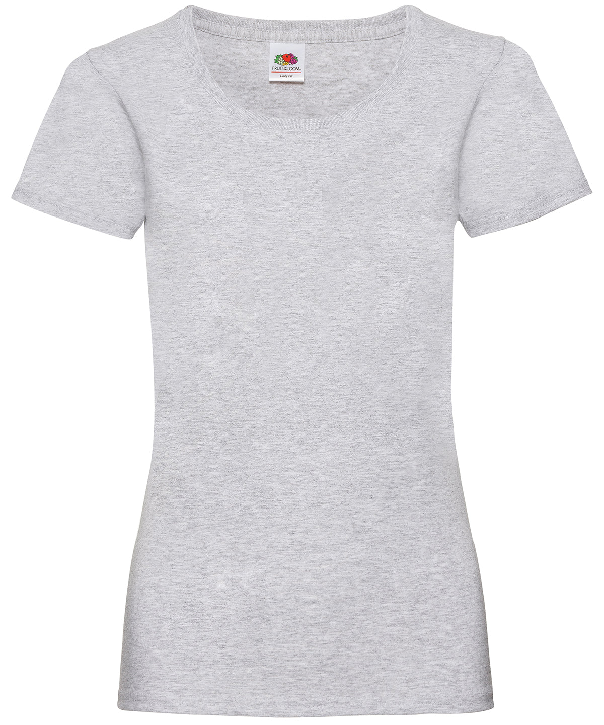 Heather Grey - Women's valueweight T T-Shirts Fruit of the Loom Must Haves, T-Shirts & Vests Schoolwear Centres