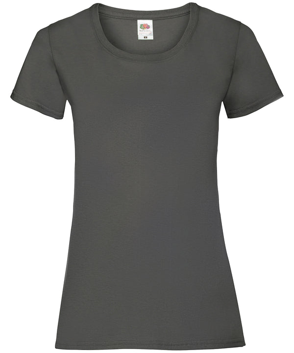 Light Graphite - Women's valueweight T T-Shirts Fruit of the Loom Must Haves, T-Shirts & Vests Schoolwear Centres