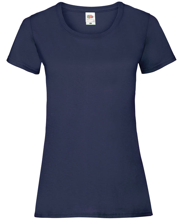 Navy - Women's valueweight T T-Shirts Fruit of the Loom Must Haves, T-Shirts & Vests Schoolwear Centres