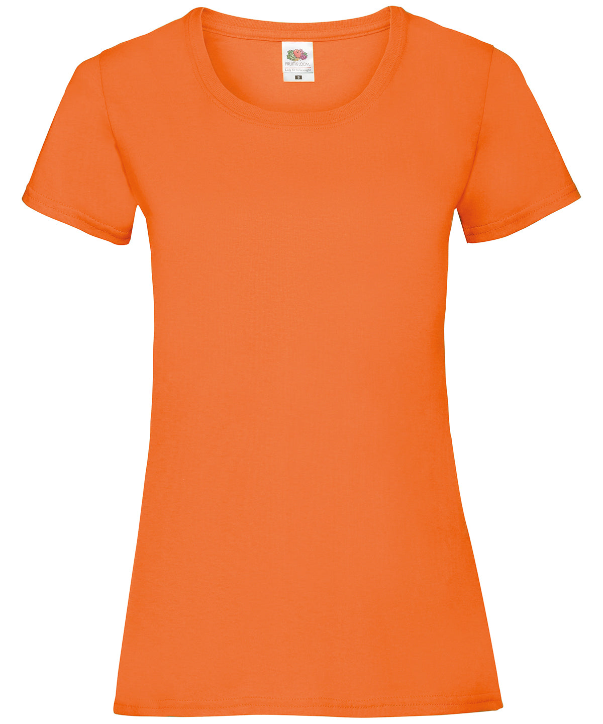 Orange - Women's valueweight T T-Shirts Fruit of the Loom Must Haves, T-Shirts & Vests Schoolwear Centres