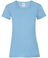 Sky Blue - Women's valueweight T T-Shirts Fruit of the Loom Must Haves, T-Shirts & Vests Schoolwear Centres