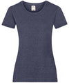 Vintage Heather Navy - Women's valueweight T T-Shirts Fruit of the Loom Must Haves, T-Shirts & Vests Schoolwear Centres