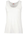 White - Women's valueweight vest Vests Fruit of the Loom Must Haves, T-Shirts & Vests Schoolwear Centres