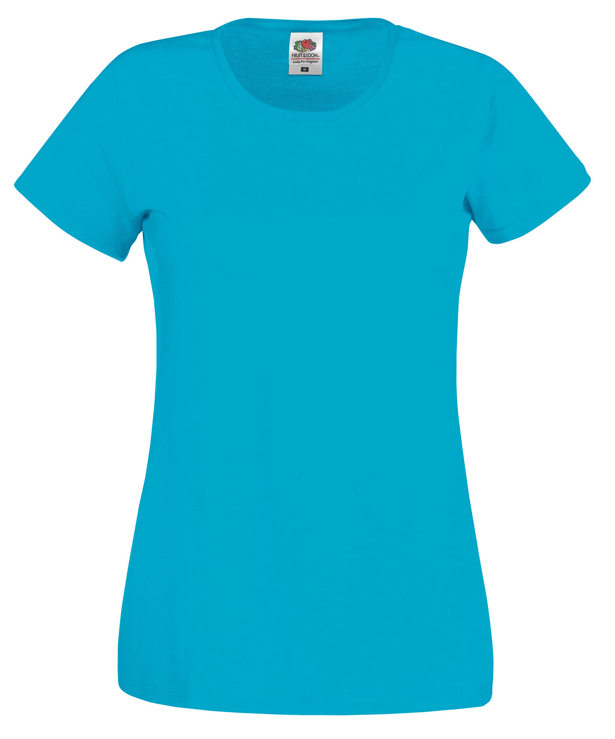 Azure Blue - Women's original T T-Shirts Fruit of the Loom Must Haves, T-Shirts & Vests, Women's Fashion Schoolwear Centres