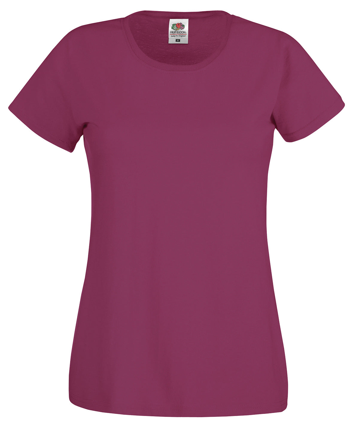 Burgundy - Women's original T T-Shirts Fruit of the Loom Must Haves, T-Shirts & Vests, Women's Fashion Schoolwear Centres