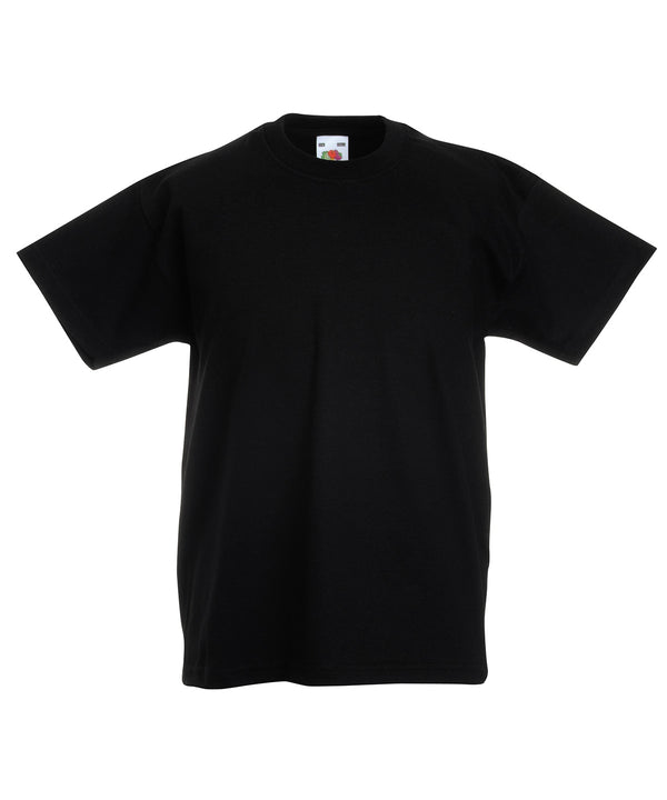 Black - Kids original T T-Shirts Fruit of the Loom Junior, Must Haves, T-Shirts & Vests Schoolwear Centres