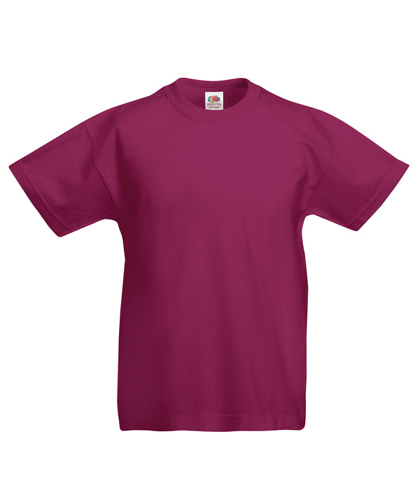 Burgundy - Kids original T T-Shirts Fruit of the Loom Junior, Must Haves, T-Shirts & Vests Schoolwear Centres