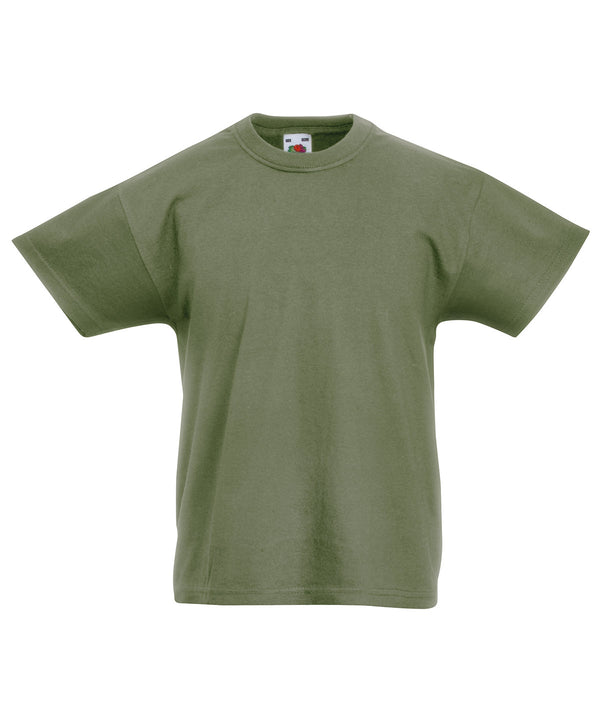 Classic Olive - Kids original T T-Shirts Fruit of the Loom Junior, Must Haves, T-Shirts & Vests Schoolwear Centres