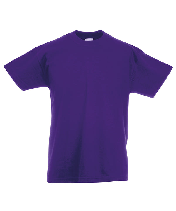 Purple - Kids original T T-Shirts Fruit of the Loom Junior, Must Haves, T-Shirts & Vests Schoolwear Centres