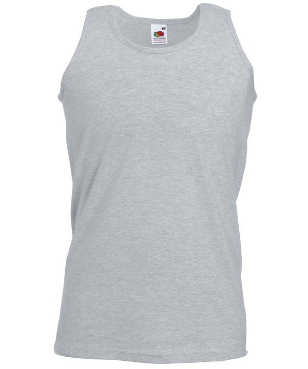 Heather Grey* - Valueweight athletic vest Vests Fruit of the Loom Must Haves, T-Shirts & Vests Schoolwear Centres