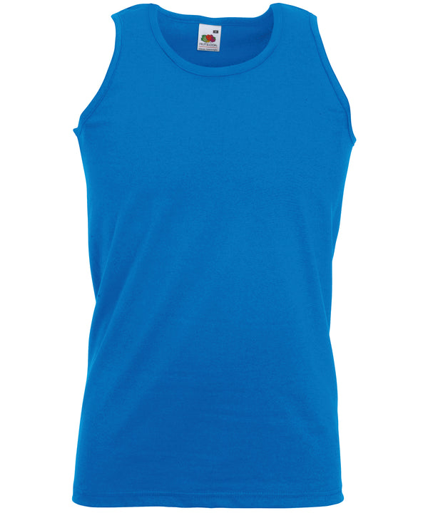 Royal Blue - Valueweight athletic vest Vests Fruit of the Loom Must Haves, T-Shirts & Vests Schoolwear Centres