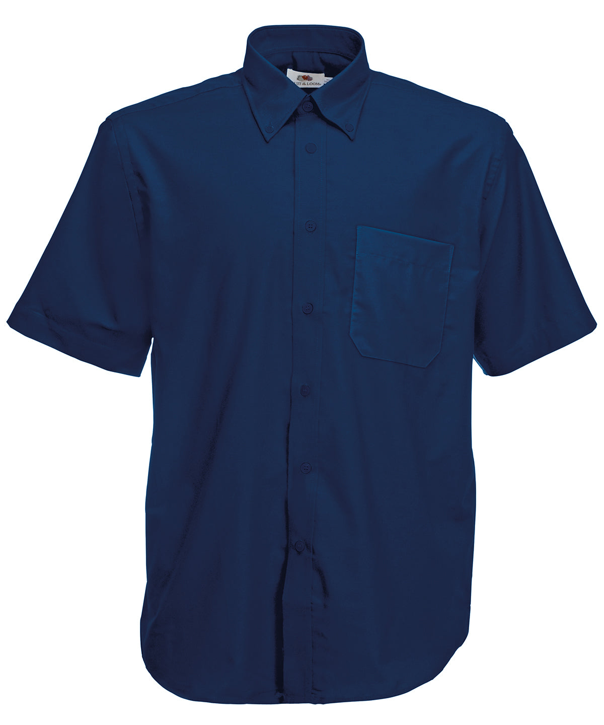Navy - Oxford short sleeve shirt Shirts Fruit of the Loom Must Haves, Plus Sizes, Shirts & Blouses, Workwear Schoolwear Centres