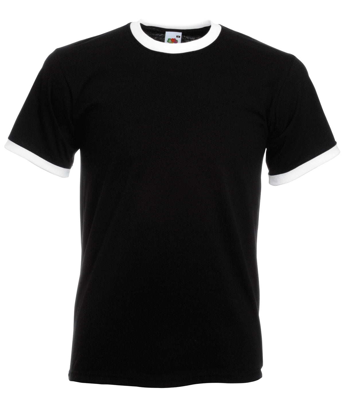 Black/White - Ringer T T-Shirts Fruit of the Loom Must Haves, T-Shirts & Vests Schoolwear Centres