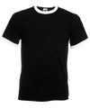 Black/White - Ringer T T-Shirts Fruit of the Loom Must Haves, T-Shirts & Vests Schoolwear Centres