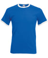 Royal/White - Ringer T T-Shirts Fruit of the Loom Must Haves, T-Shirts & Vests Schoolwear Centres