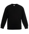 Black - Kids classic set-in sweatshirt Sweatshirts Fruit of the Loom Back to Education, Junior, Must Haves, Sweatshirts Schoolwear Centres