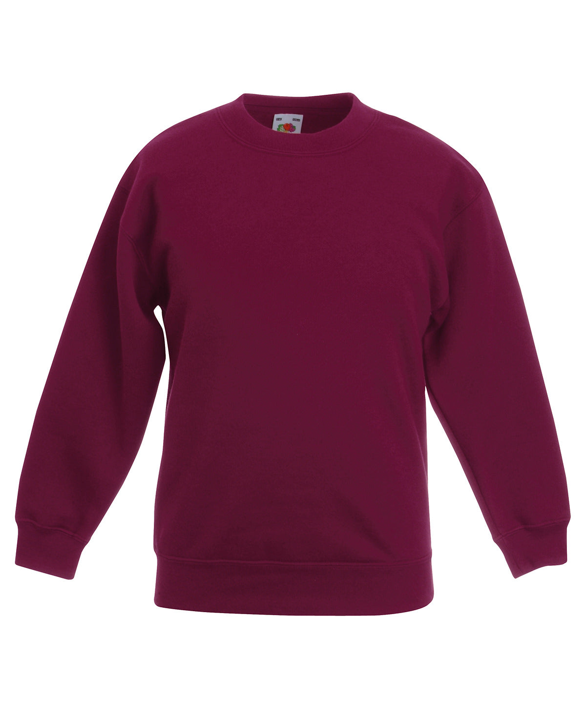 Burgundy - Kids classic set-in sweatshirt Sweatshirts Fruit of the Loom Back to Education, Junior, Must Haves, Sweatshirts Schoolwear Centres