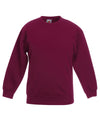 Burgundy - Kids classic set-in sweatshirt Sweatshirts Fruit of the Loom Back to Education, Junior, Must Haves, Sweatshirts Schoolwear Centres