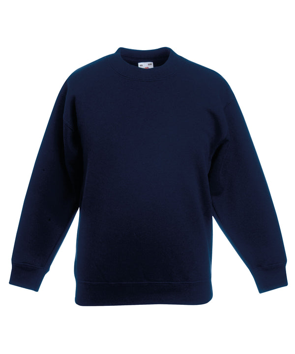 Deep Navy - Kids classic set-in sweatshirt Sweatshirts Fruit of the Loom Back to Education, Junior, Must Haves, Sweatshirts Schoolwear Centres