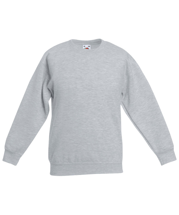 Heather Grey - Kids classic set-in sweatshirt Sweatshirts Fruit of the Loom Back to Education, Junior, Must Haves, Sweatshirts Schoolwear Centres