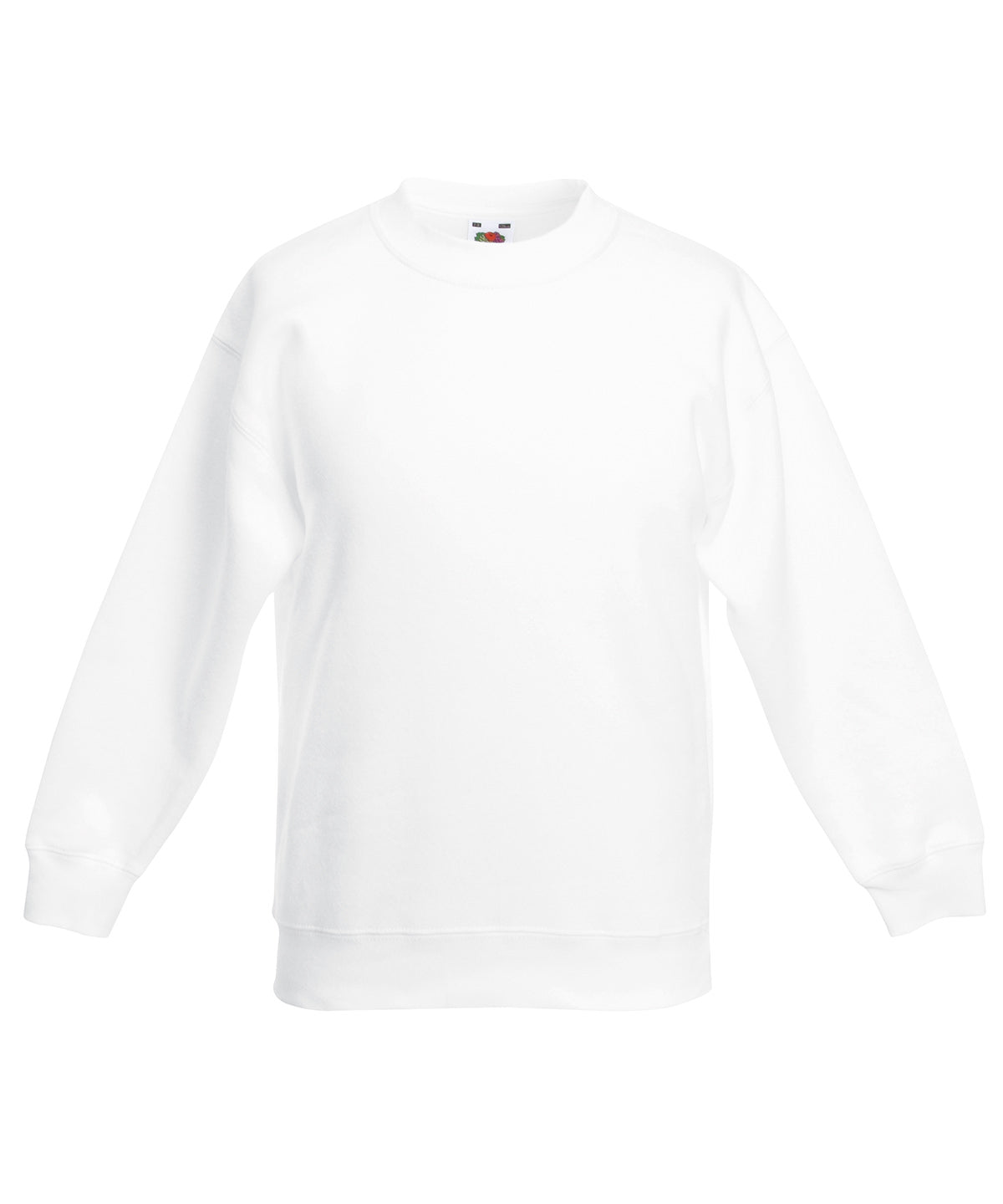 White - Kids classic set-in sweatshirt Sweatshirts Fruit of the Loom Back to Education, Junior, Must Haves, Sweatshirts Schoolwear Centres