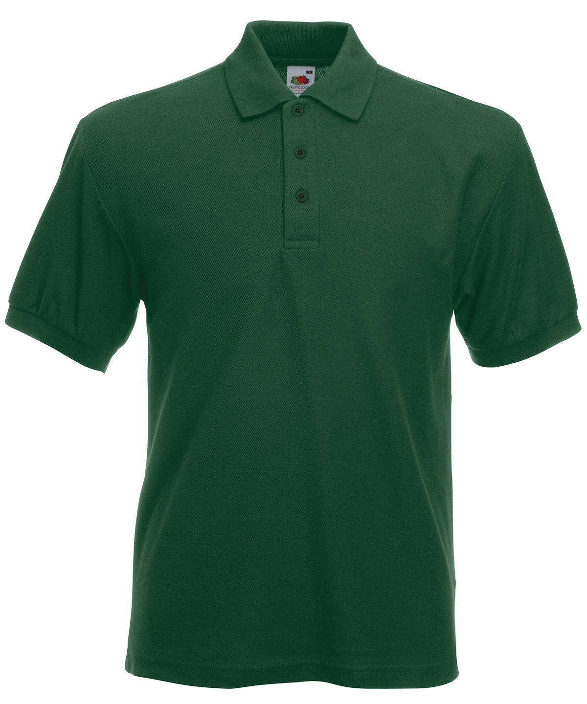 Bottle Green - Heavyweight 65/35 polo Polos Fruit of the Loom Fruit of the Loom Polos, Must Haves, Plus Sizes, Polos & Casual Schoolwear Centres