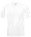 White* - Heavyweight 65/35 polo Polos Fruit of the Loom Fruit of the Loom Polos, Must Haves, Plus Sizes, Polos & Casual Schoolwear Centres