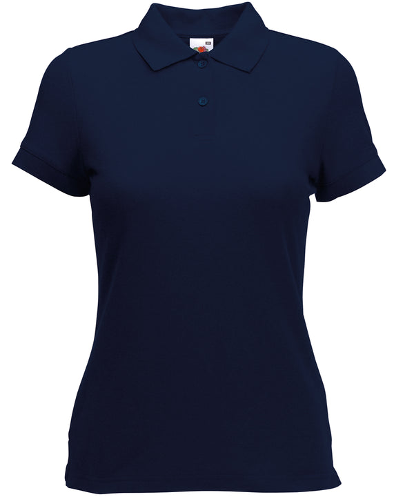 Deep Navy - Women's 65/35 polo Polos Fruit of the Loom Fruit of the Loom Polos, Must Haves, Polos & Casual, Polos safe to wash at 60 degrees, Women's Fashion Schoolwear Centres