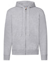 Heather Grey*† - Classic 80/20 hooded sweatshirt jacket Hoodies Fruit of the Loom Hoodies, Must Haves, New Sizes for 2021, Plus Sizes, Price Lock, Sports & Leisure Schoolwear Centres