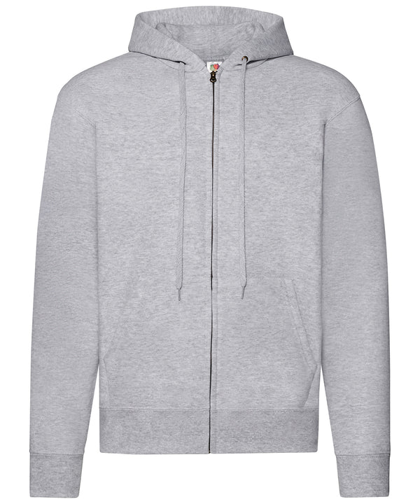 Heather Grey*† - Classic 80/20 hooded sweatshirt jacket Hoodies Fruit of the Loom Hoodies, Must Haves, New Sizes for 2021, Plus Sizes, Price Lock, Sports & Leisure Schoolwear Centres
