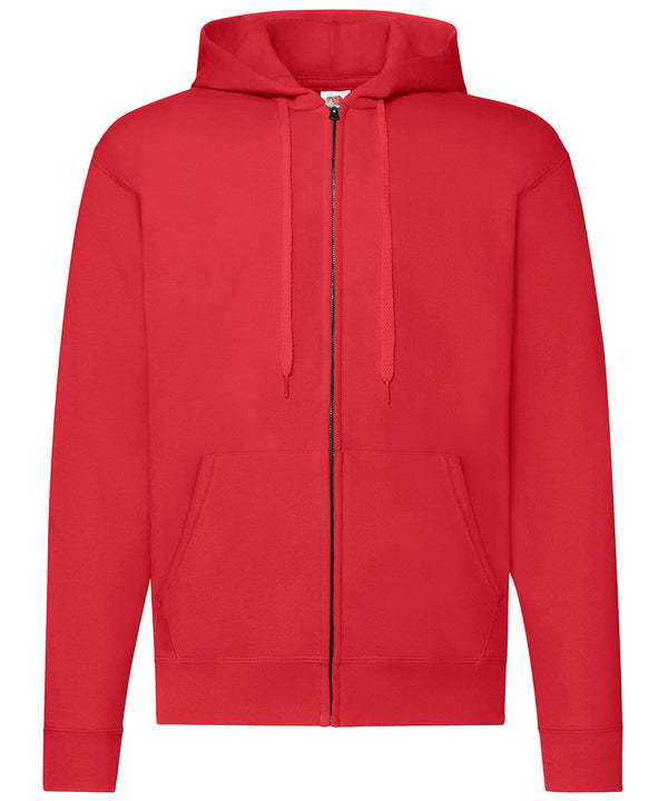 Red - Classic 80/20 hooded sweatshirt jacket Hoodies Fruit of the Loom Hoodies, Must Haves, New Sizes for 2021, Plus Sizes, Price Lock, Sports & Leisure Schoolwear Centres