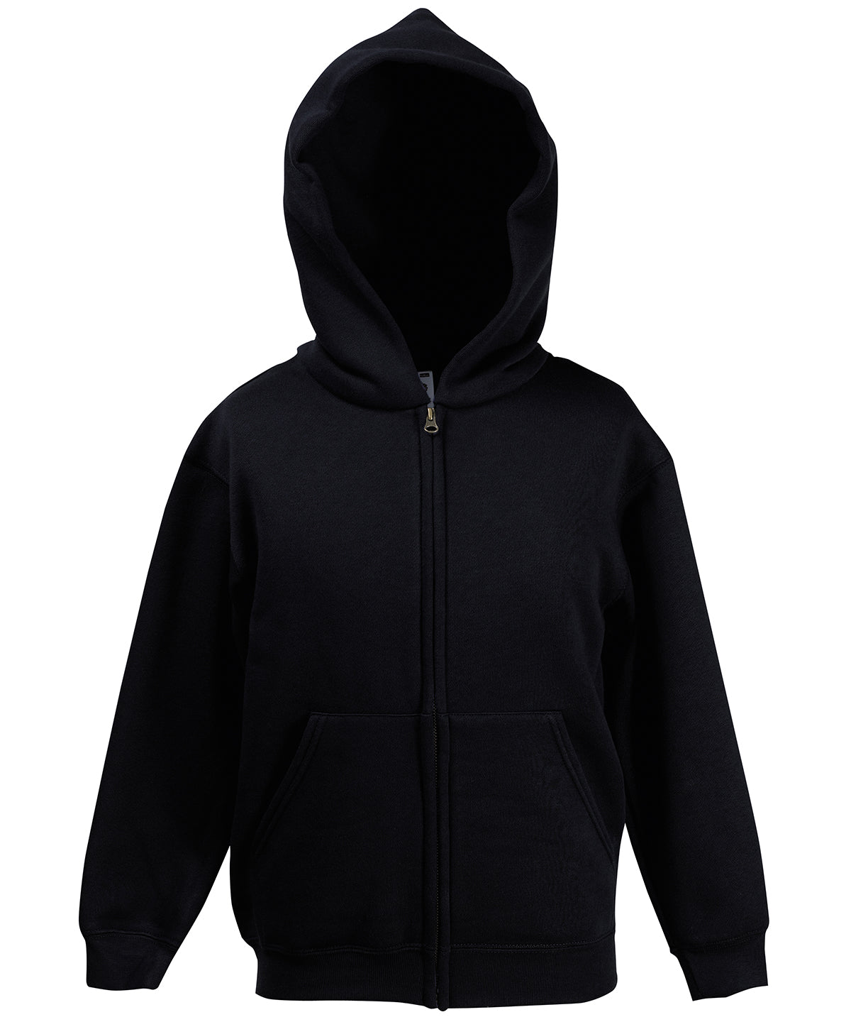 Black - Kids classic hooded sweatshirt jacket Hoodies Fruit of the Loom Hoodies, Junior, Must Haves Schoolwear Centres