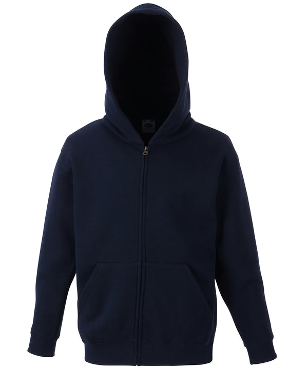 Deep Navy - Kids classic hooded sweatshirt jacket Hoodies Fruit of the Loom Hoodies, Junior, Must Haves Schoolwear Centres