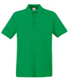 Kelly Green - Premium polo Polos Fruit of the Loom 2022 Spring Edit, Fruit of the Loom Polos, Must Haves, New Colours For 2022, Plus Sizes, Polos & Casual, Raladeal - Recently Added Schoolwear Centres