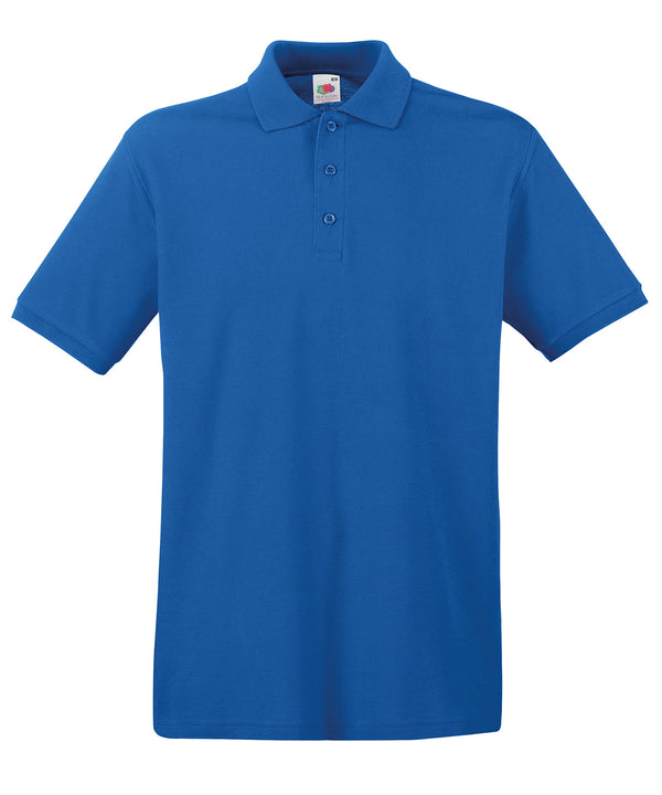 Royal Blue - Premium polo Polos Fruit of the Loom 2022 Spring Edit, Fruit of the Loom Polos, Must Haves, New Colours For 2022, Plus Sizes, Polos & Casual, Raladeal - Recently Added Schoolwear Centres
