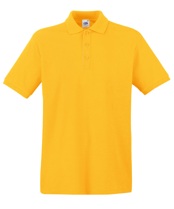 Sunflower - Premium polo Polos Fruit of the Loom 2022 Spring Edit, Fruit of the Loom Polos, Must Haves, New Colours For 2022, Plus Sizes, Polos & Casual, Raladeal - Recently Added Schoolwear Centres