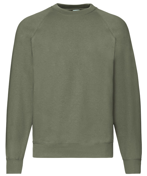 Classic Olive - Classic 80/20 raglan sweatshirt Sweatshirts Fruit of the Loom Co-ords, Must Haves, New Colours for 2023, New Sizes for 2021, Plus Sizes, Price Lock, Sweatshirts Schoolwear Centres