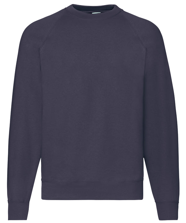 Deep Navy*† - Classic 80/20 raglan sweatshirt Sweatshirts Fruit of the Loom Co-ords, Must Haves, New Colours for 2023, New Sizes for 2021, Plus Sizes, Price Lock, Sweatshirts Schoolwear Centres