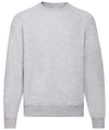 Heather Grey*† - Classic 80/20 raglan sweatshirt Sweatshirts Fruit of the Loom Co-ords, Must Haves, New Colours for 2023, New Sizes for 2021, Plus Sizes, Price Lock, Sweatshirts Schoolwear Centres