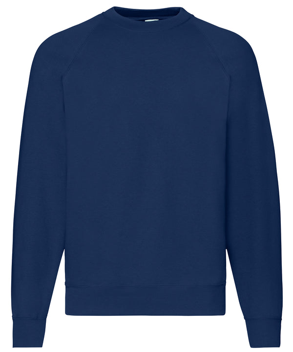 Navy*† - Classic 80/20 raglan sweatshirt Sweatshirts Fruit of the Loom Co-ords, Must Haves, New Colours for 2023, New Sizes for 2021, Plus Sizes, Price Lock, Sweatshirts Schoolwear Centres