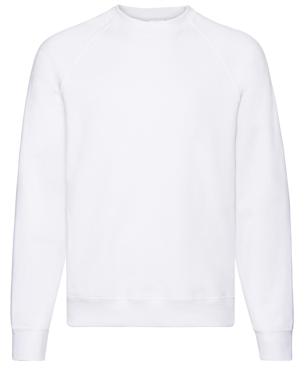 White* - Classic 80/20 raglan sweatshirt Sweatshirts Fruit of the Loom Co-ords, Must Haves, New Colours for 2023, New Sizes for 2021, Plus Sizes, Price Lock, Sweatshirts Schoolwear Centres