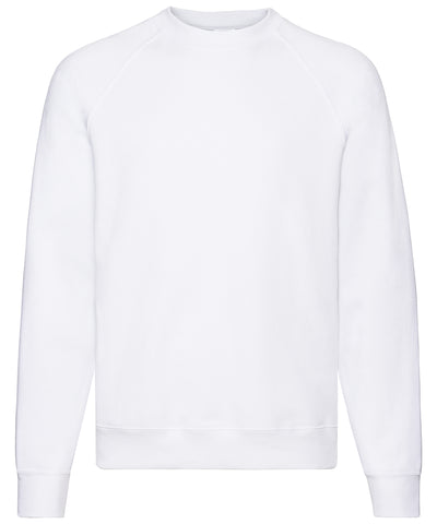 White* - Classic 80/20 raglan sweatshirt Sweatshirts Fruit of the Loom Co-ords, Must Haves, New Colours for 2023, New Sizes for 2021, Plus Sizes, Price Lock, Sweatshirts Schoolwear Centres