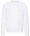 White* - Classic 80/20 raglan sweatshirt Sweatshirts Fruit of the Loom Co-ords, Must Haves, New Colours for 2023, New Sizes for 2021, Plus Sizes, Price Lock, Sweatshirts Schoolwear Centres