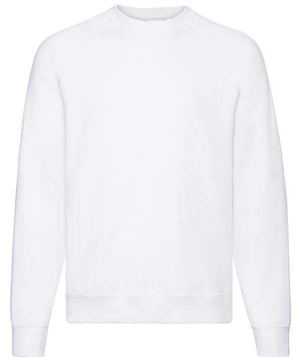 White* - Classic 80/20 raglan sweatshirt Sweatshirts Fruit of the Loom Co-ords, Must Haves, New Colours for 2023, New Sizes for 2021, Plus Sizes, Price Lock, Sweatshirts Schoolwear Centres