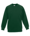 Bottle Green - Kids classic raglan sweatshirt Sweatshirts Fruit of the Loom Back to Education, Junior, Must Haves, Sweatshirts Schoolwear Centres