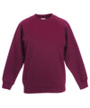 Burgundy - Kids classic raglan sweatshirt Sweatshirts Fruit of the Loom Back to Education, Junior, Must Haves, Sweatshirts Schoolwear Centres